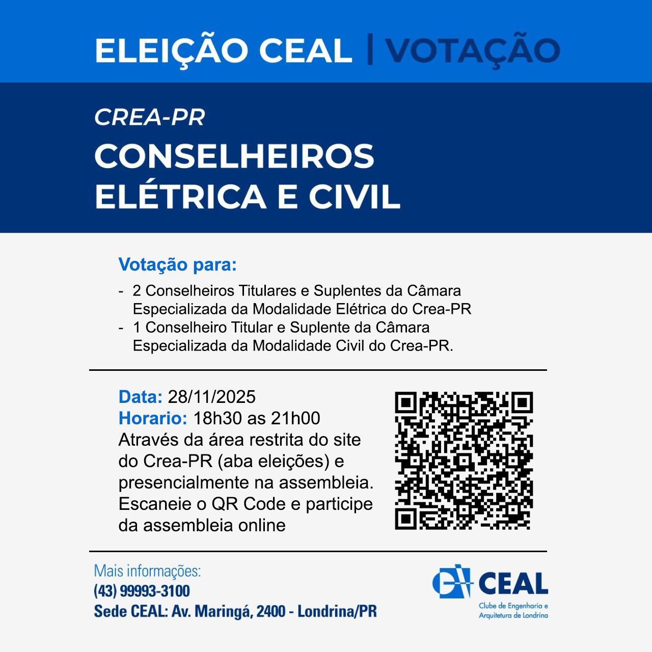 Eleição - Conselheiros Crea-PR
